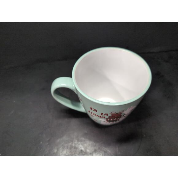 Sheffield Home "Fa La Llama" Mug, 16 oz Ceramic Holiday Coffee Cup Festive Llama - Picture 5 of 9